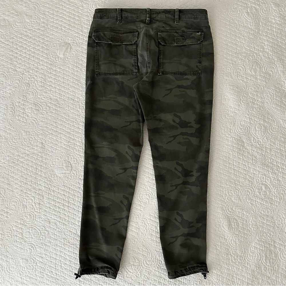 Abercrombie & Fitch Green Camo Utility Jogger Pants Y2K Paratrooper Mens 34W 32L